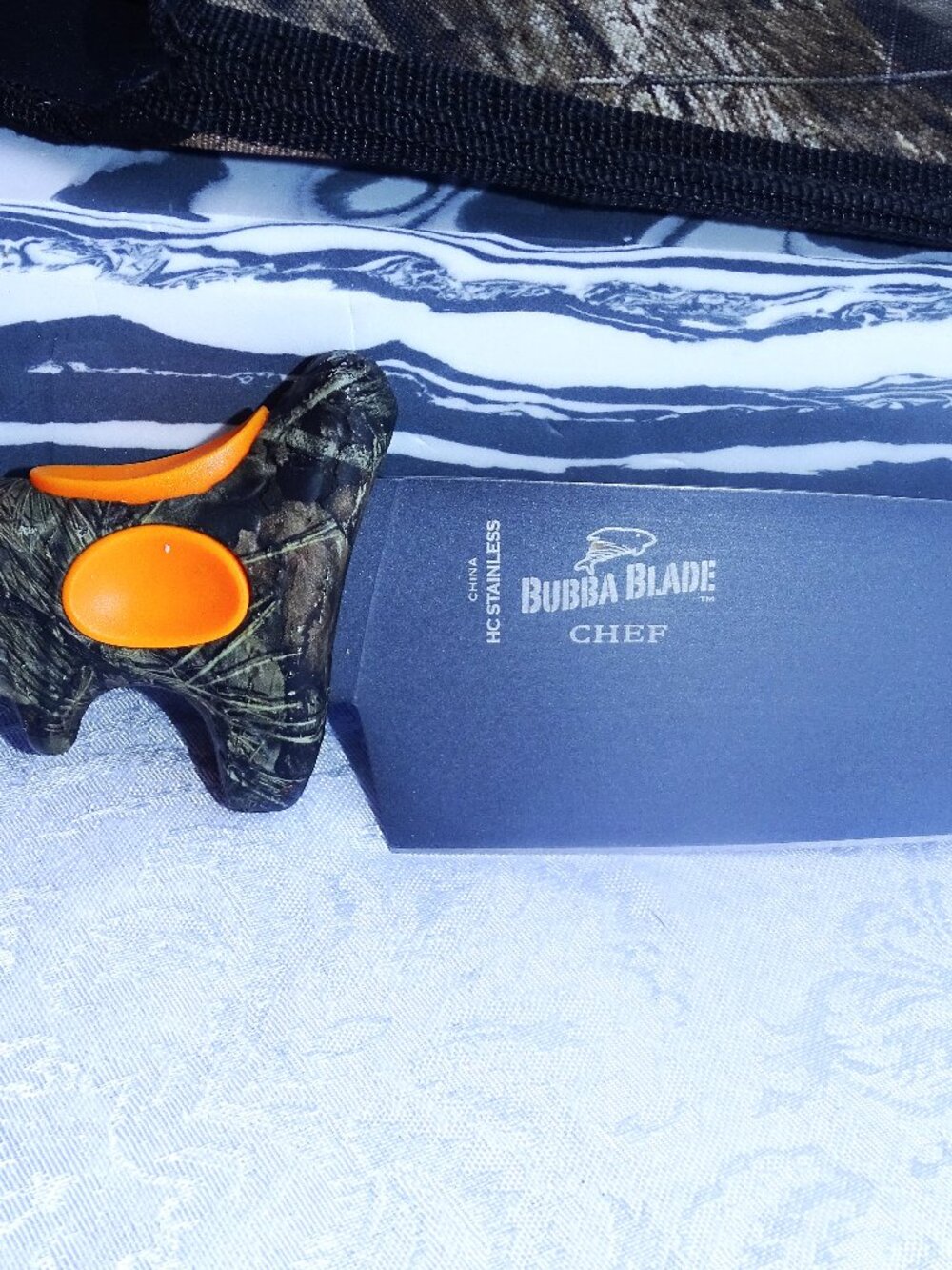 Hunting Fishing Bubba Blade 8" Knife Camo Handle For Sportsman - Picture 5 of 8